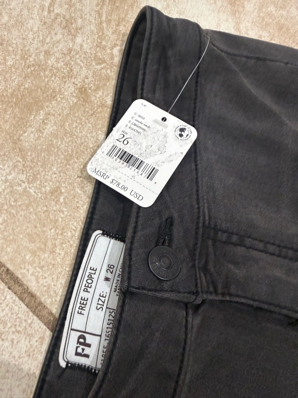 Free People Just Float On Flare Bell Bottom Jean Pant Smoke Stack - Picture 4 of 4